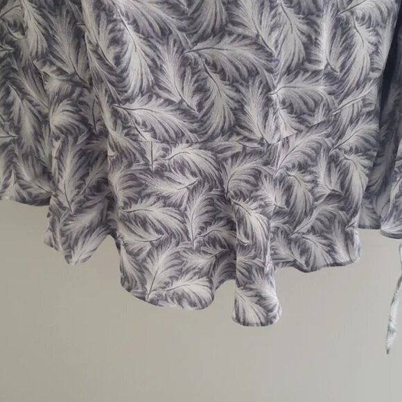 NWT Joie | 100% Silk Isaline Cold Shoulder Feather Mini Dress - Size M - Picture 9 of 13